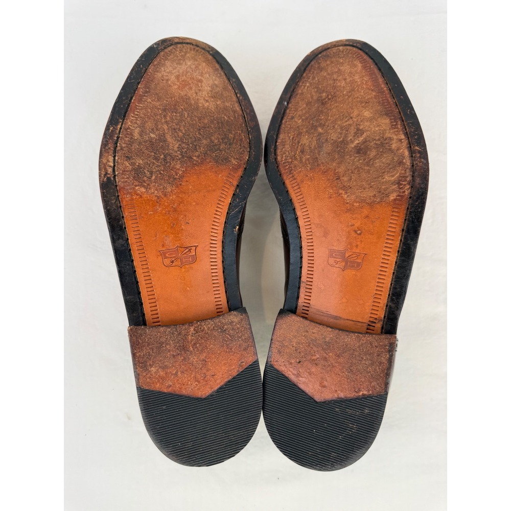 Cole Haan City Mens Burgundy Leather Wingtip Kiltie‎ Tassel Loafers 12 D - Picture 12 of 12